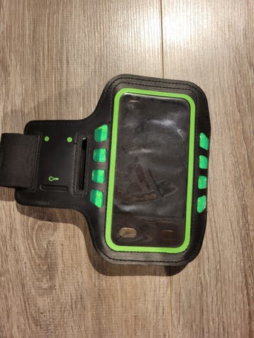 Sportarmband voor telefoon - Zwart/Groen