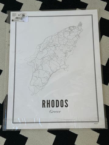 Rhodos Kaart - Griekenland - Nieuw in verpakking
