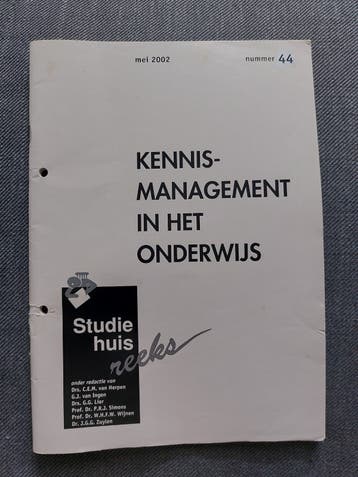 Kennismanagement in het Onderwijs - Studiehuis Reeks