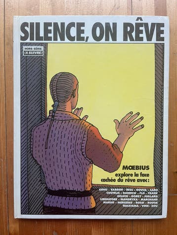 Silence, on rêve album Moebius met overplakt tekstwolkje