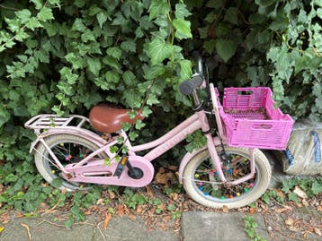 Roze kinderfiets Supersuper 14 inch - Opknapper