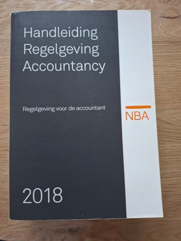 Handleiding Regelgeving Accountancy 2018 NBA