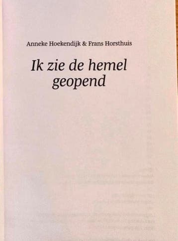 Zie de hemel geopend