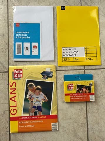 Printer Fotopapier Hema A4 170gr Blokker 210gr A6/A4 divers