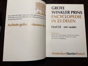 Complete Grote Winkler Prins Encyclopedie (25 delen)