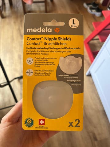 Medela tepelhoedjes 24 mm in de verpakking gratis
