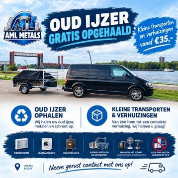 wij halen gratis oud ijzer op in regio Spijkenisse