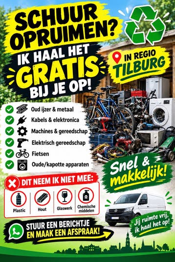 ️ GRATIS OPHALEN – OUDIJZER, METAAL, ELEKTRONICA, FIETSEN