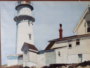 Edward Hopper reproductie the Lighthouse/Vuurtoren