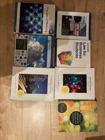 Diverse studieboeken: Economie, Marketing, Logistiek & meer