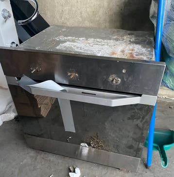 Oud ijzer inbouwoven gratis afhalen