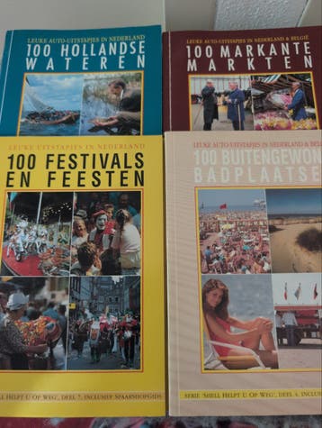 4x '100 Leukste Uitstapjes' boeken - Gratis afhalen!