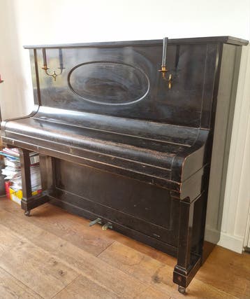 Antieke W. Korte Piano (ca. 1905-1910) – Prachtig decoratief