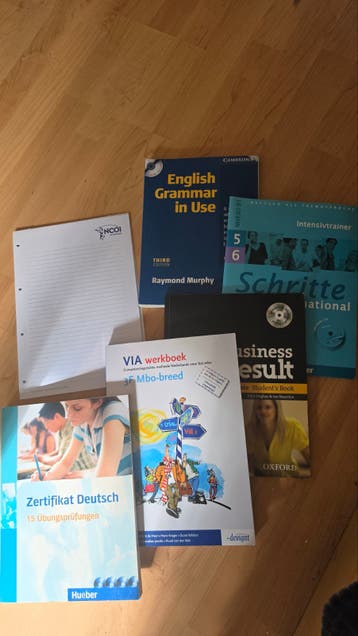 Diverse nieuwe talen boeken Engels, Nederlands, Duits