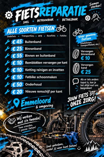 Fatbike/fietsen reparatie