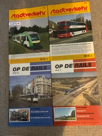 Tijdschriften over treinen, trams en openbaar vervoer,