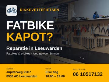 Fatbike reparatie Leeuwarden