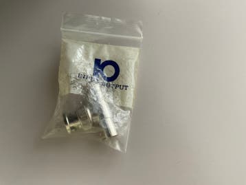 BNC T-stuk adapter voor input/output audio