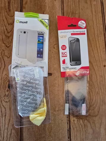 Galaxy S3 Screenprotectors Nieuw 2 stuks.