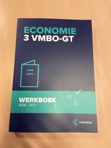 Economie 3 VMBO-GT Werkboek 2026-2027 Cumulus