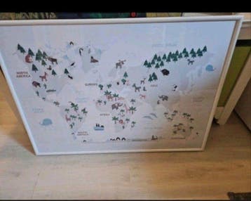 Wereldkaart voor kinderen - Educatief en decoratief