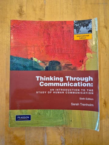 Gratis boek: Thinking through communication - Trenholm