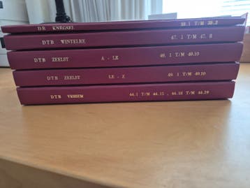 Indicis D.T.B. Registers - Diverse Plaatsen (5 delen)