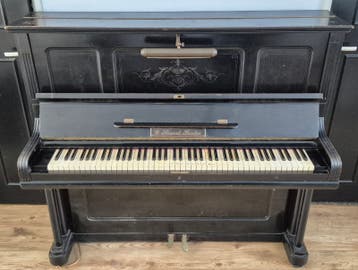 Antieke C. Siewert Berlin Piano - Zwart