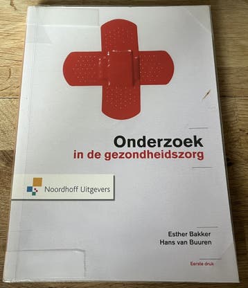 Onderzoek in de gezondheidszorg Bakker Van Buuren