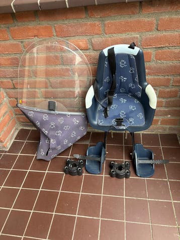 Fietsstoeltje voor met windscherm