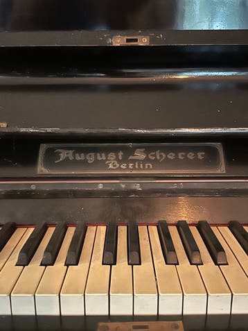 August Scherer Berlijn Piano - Zwart