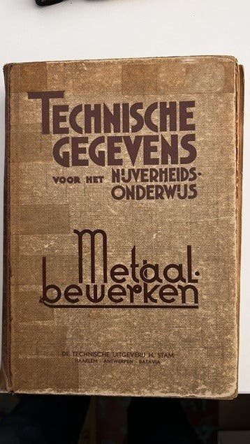 Techn. gegevens v.h. Nijverheidsonderwijs - Metaal bewerken