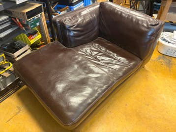 GRATIS op te halen: Lederen chaise longue