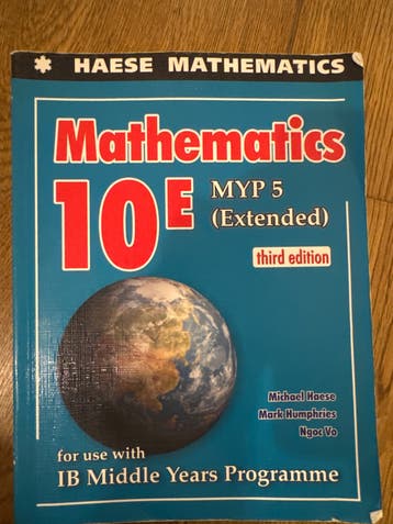 Haese Mathematics MYP 5 (Extended) - Derde editie