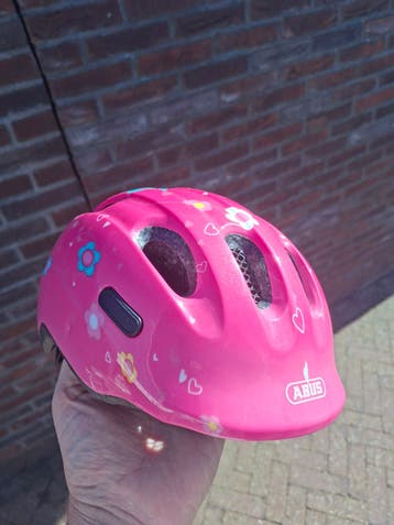 ABUS Kinderhelm ACK V2-T Maat S - Roze met Bloemen