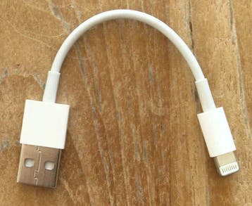 USB-A naar Apple Lightning kabel