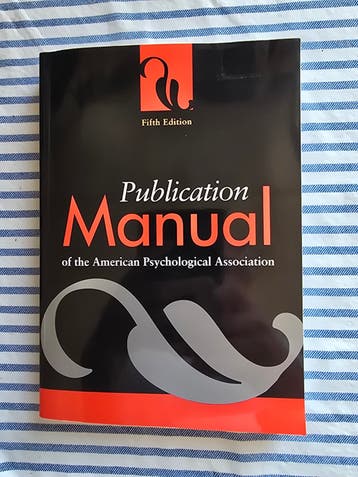 Publication Manual of the American Psychological Association