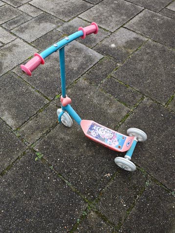 Kinderstep met 3 wielen - Roze/Blauw