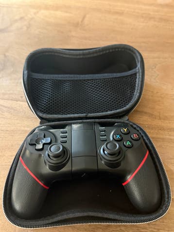Bluetooth Draadloze Gamepad met Houder - Gebruikt