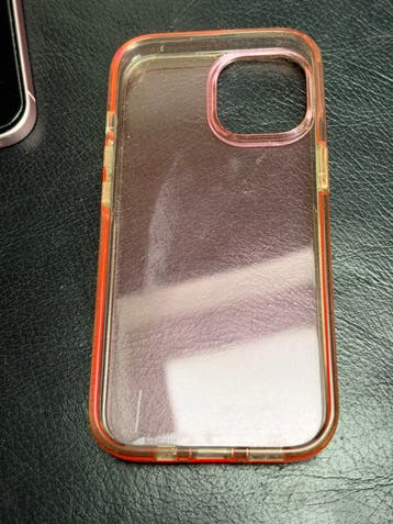 Telefoon hoesje Iphone 15 roze transparant