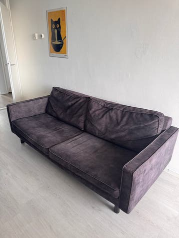 Antraciet Velours bank