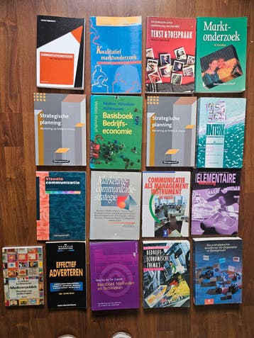 GRATIS: studieboeken: marketing, communicatie, bedrijfsec