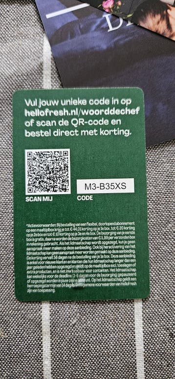gratis code Hello fresh