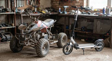 Gezocht voor project: Oude/kapotte elektrische step of quad