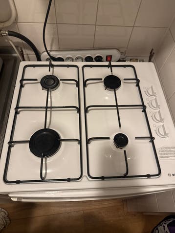 Bosch Gas Kookplaat met Optionele Glazen Afdekplaat