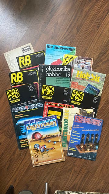 Vintage Elektronika Tijdschriften Collectie