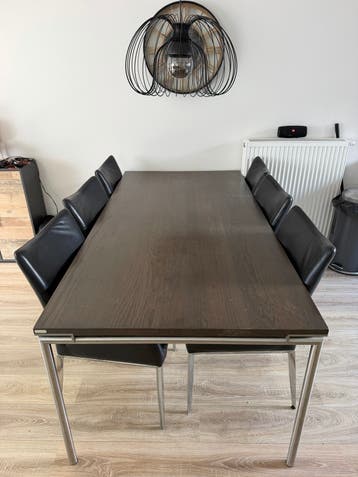 Eettafel met 6 stoelen - Goede staat