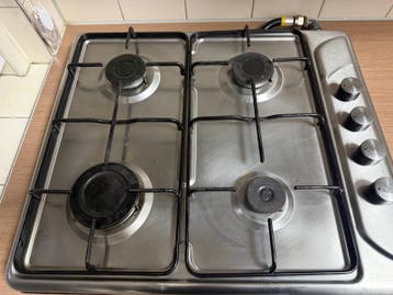 RVS Gasfornuis met 4 Kookzones - Gebruikt