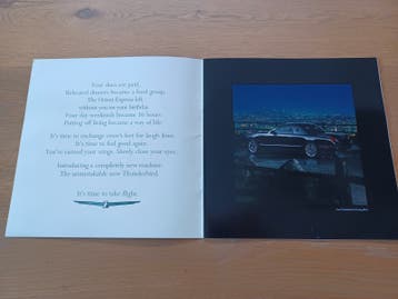 Ford Thunderbird Roadster Brochure 2001