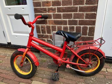 Gratis kinderfiets, lekke band